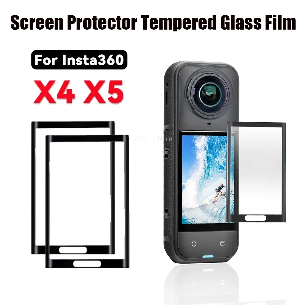 3D Curved Screen Protector Tempered Glass Film For Insta360 X5 X4 Display Screen Protective Film For Insta360 X5 Action Cameras