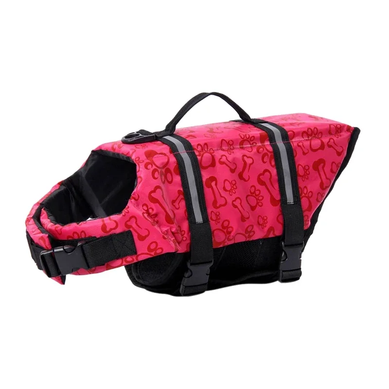 Reflective Dog Life Jacket Adjustable for Small Large Dogs Swimwear Safety Vest Surfing Enhanced Buoyancy Pet Life Jacket