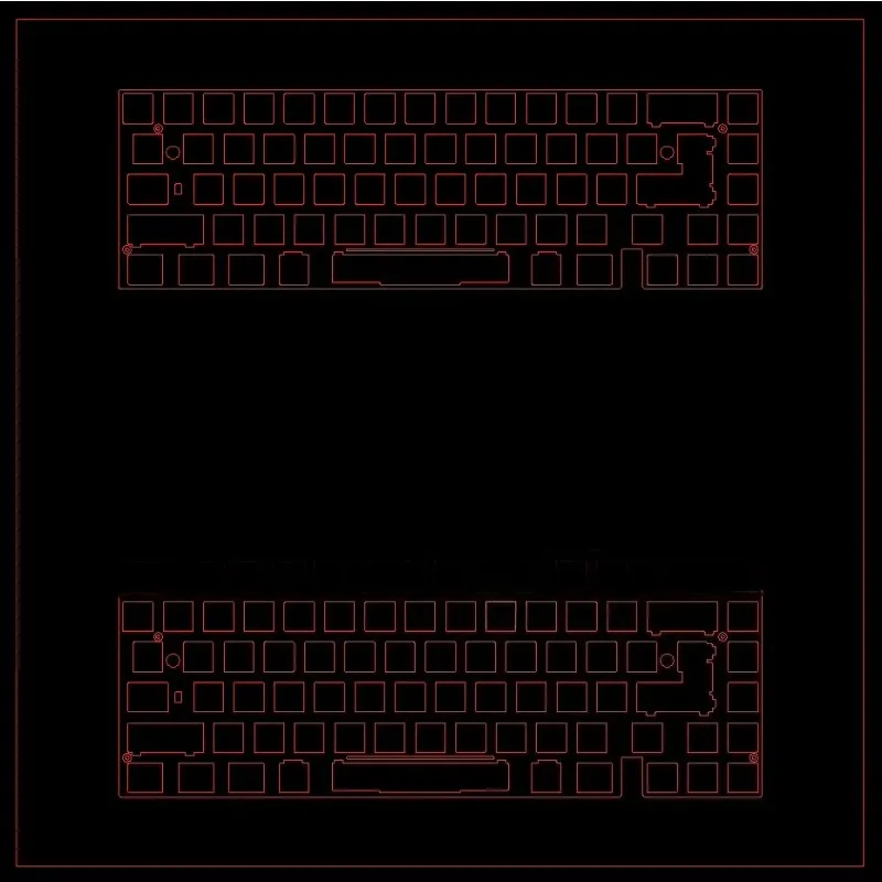 Neo65 Core Plus Keyboard Positioning Plate Custom Aluminum Copper Carbon Fiber PEI FR4 Board for Mechanical Keyboard Accessories