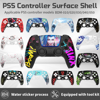 Redesigned and replaced front shell touchpad compatible with PS5 controller BDM-010, 020, 030, 040, 050-James、Jinx pattern