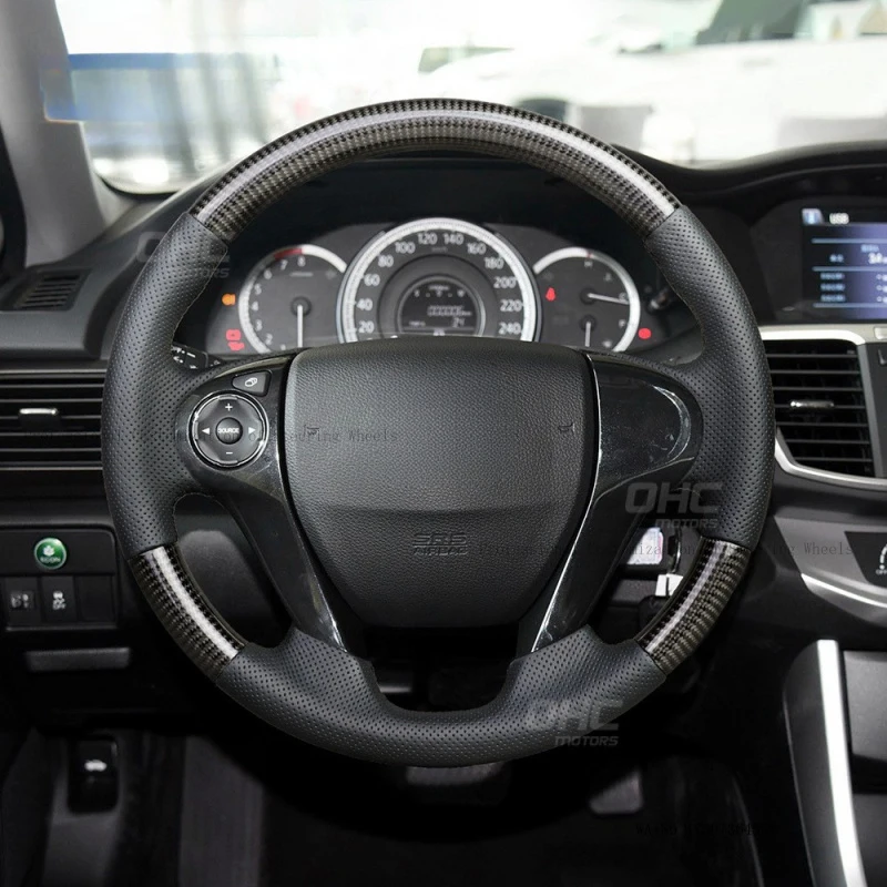 Suitable for Honda Accord 9th generation carbon fiber car steering wheel racing modification custom-made