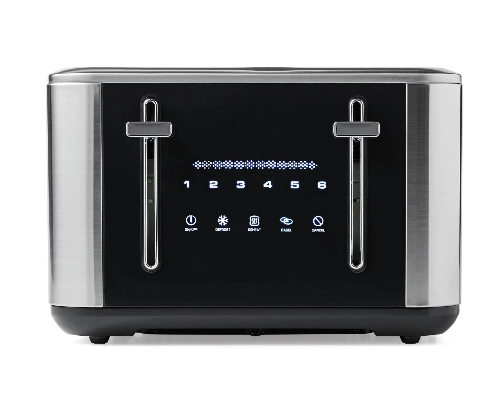 

Touchscreen 4-Slice Toaster, Stainless Steel and Black