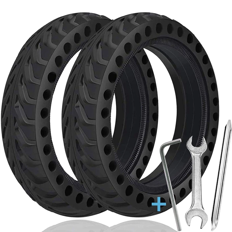 Honeycomb Solid Tire Replacement For Xiaomi M365 Scooter Gotrax Gxl/Gotrax XR, 8.5 Inches Electric Scooter Solid Tires