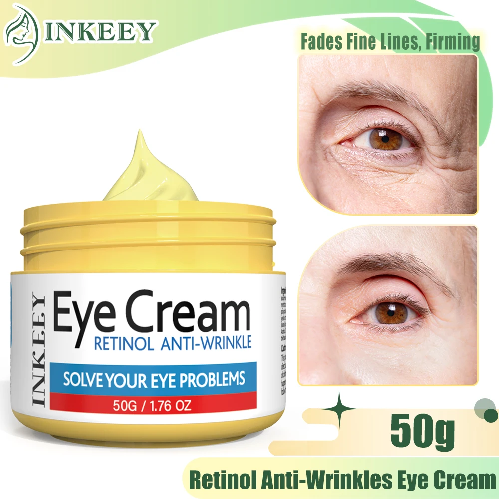 Retinol Anti-Wrinkles Eye Cream Anti-Aging Firming Fade Fine Lines Dark Circles Remove Eye Bags Facial Moisturizer Eye Skin Care