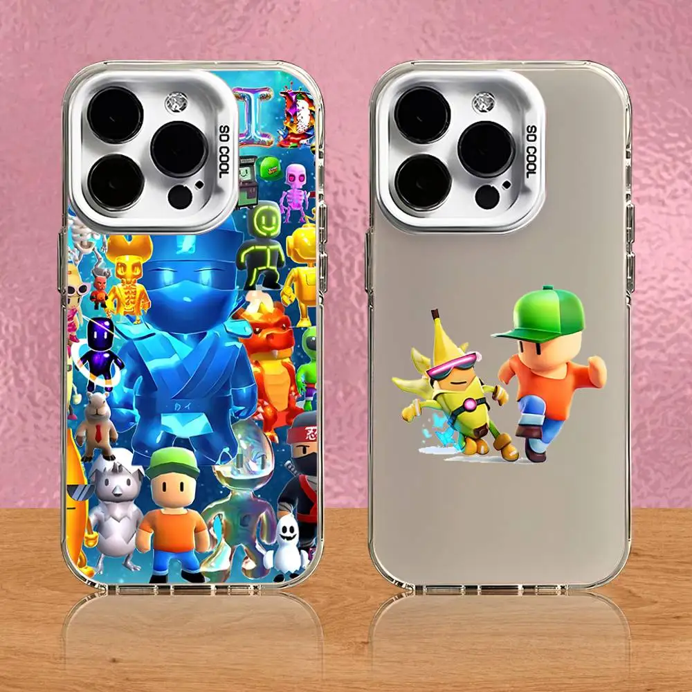 

S-Stumble Game G-Guys Phone Case For iPhone 16,15,14,13,12,11,Pro,Max,Plus,Mini,SE White Candy Matte Shockproof Cover