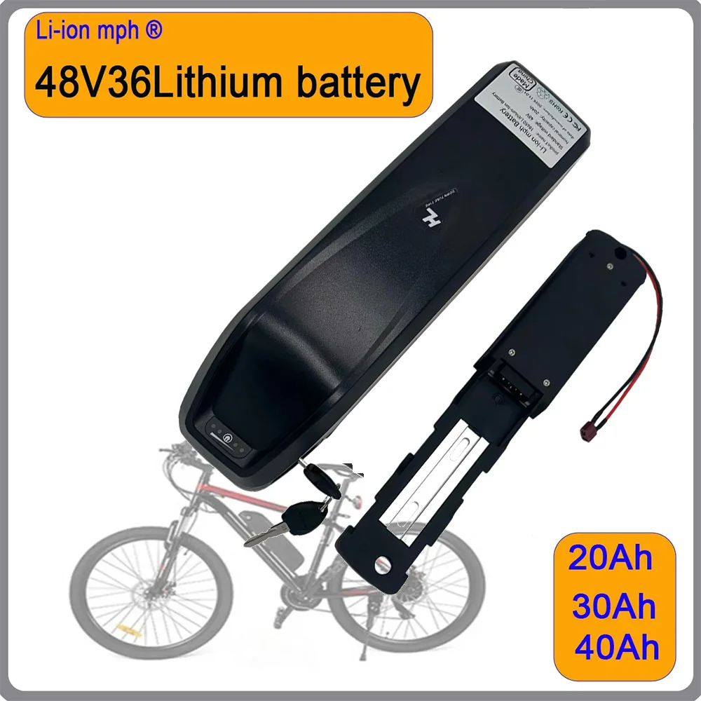 

High quality 30Ah New 48V 36V Hailong Battery Pack For Motor 750W/1200W BMS Built in Power Battery 100% original +Charger
