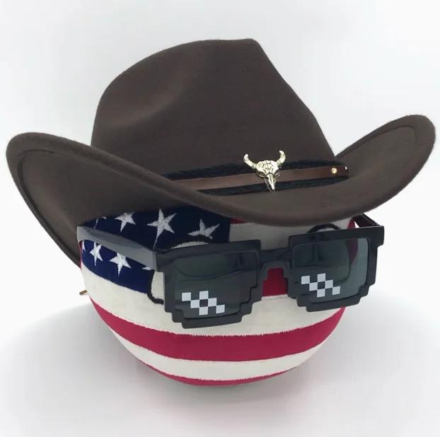 Countryballs pluche pop VS Rusland Frankrijk UK Verenigde Staten Koninkrijk Sovjet-Unie Country Ball Polandball gevuld kussen speelgoed cadeau