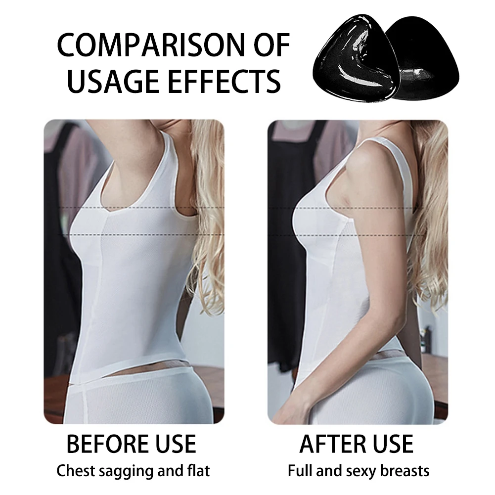 Double-Sided Stickys Bra Inserts Comfort Soft Full Coverage Bra Pads Inserts Instants Lift Reusable Breast Push Up Pads