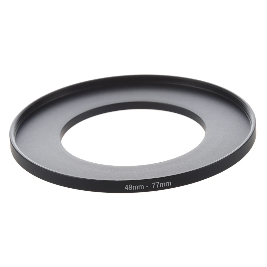 Filter lensa kamera, cincin Step Up 49 mm-77 mm adaptor hitam