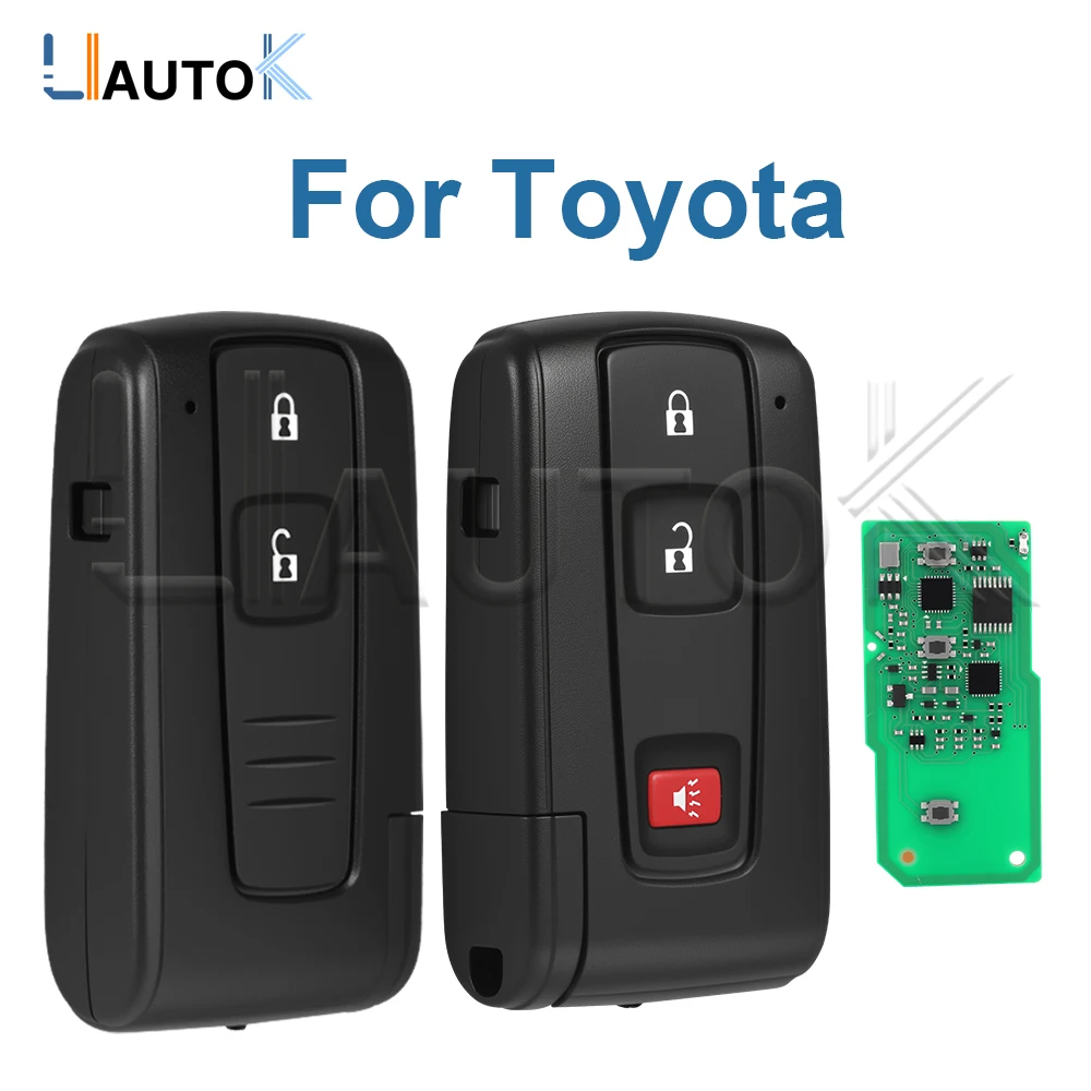 

LIAUTOK - Умный дистанционный ключ-брелок для автомобиля Toyota Prius 2004-2009, 2/3 кнопки, 312/433 МГц, чип 4D, FCC MOZB21TG MOZB31EG