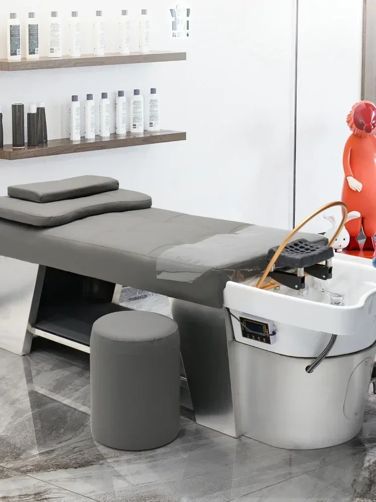 Shampoo Chair Lying Completely for Hair HairFlushingCeramic Basin