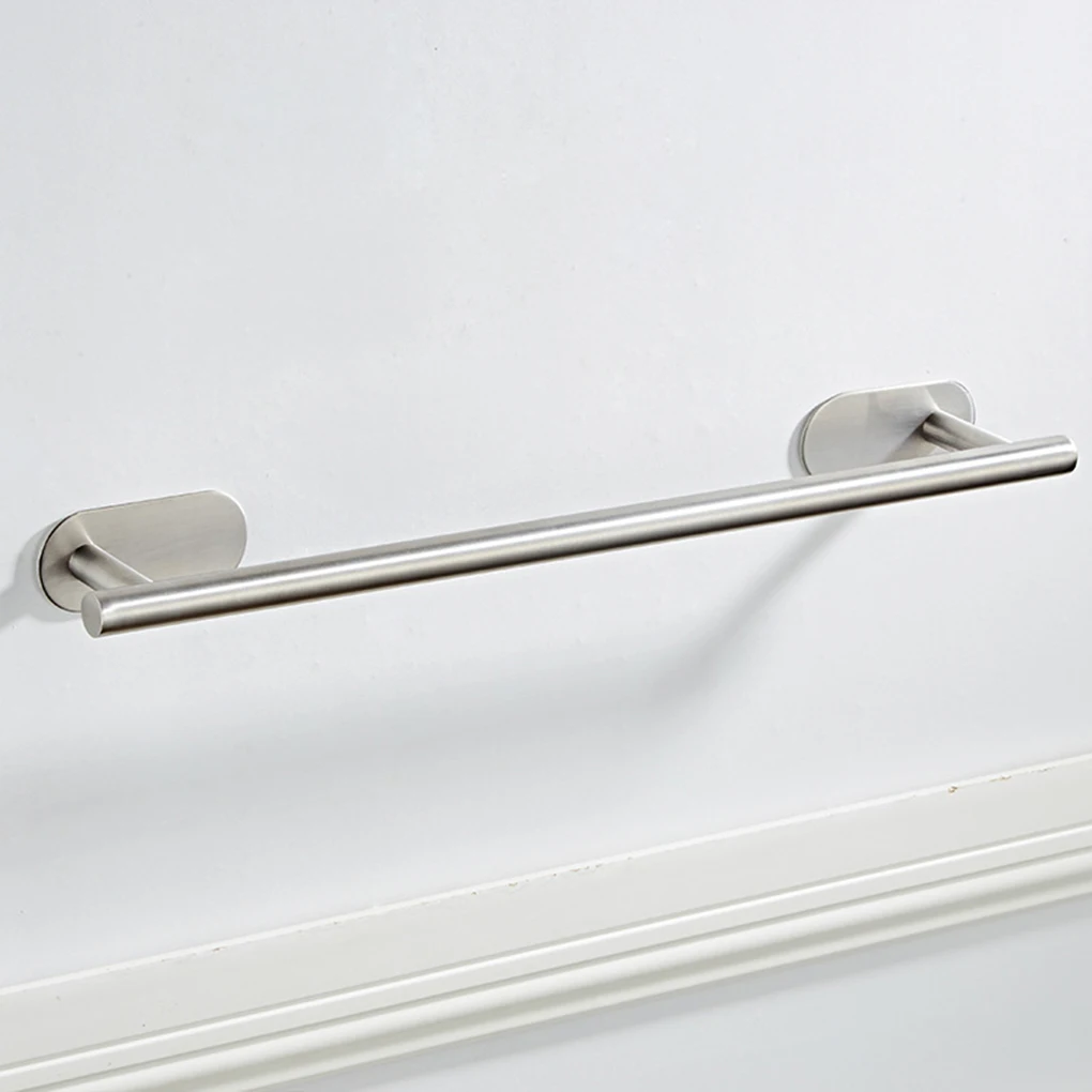 Stainless Steel Self-Adhesive Towel Holder For Bathroom - Ample Uses Effortless Installation Sturdy Construction