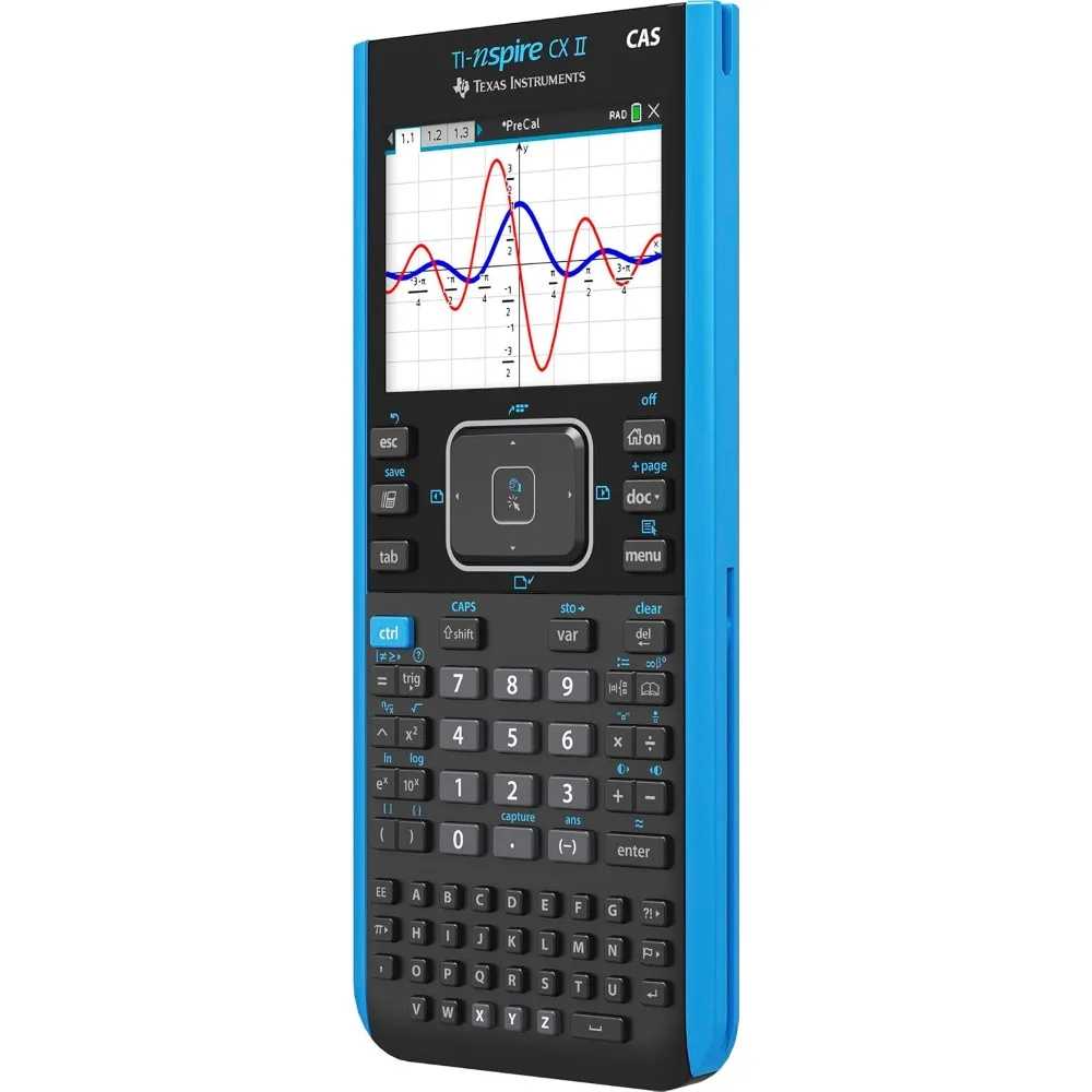 TI-Nspire CX II CAS Color Graphing Calculator with Student Software (PC/Mac)