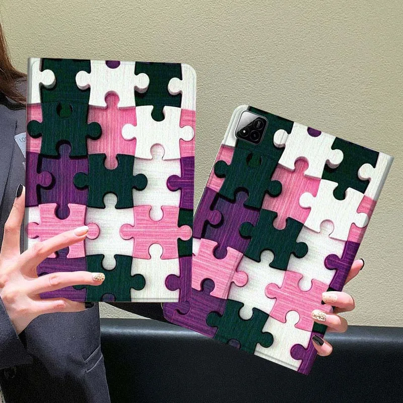 

Красочный чехол-пазл для планшетов Xiaomi Redmi Mi Pad 5, 6, 6s, 7, SE, Pro, Max, Ultra, 12.4, 12.5, 14 дюймов