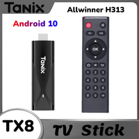 Tanix Mini TX8 TV Stick Android10 Allwinner H313 2GB RAM 16GB ROM BT AVI 2.4G/5G Dual Wifi 4K 1080P HD Media Player TV Dongle