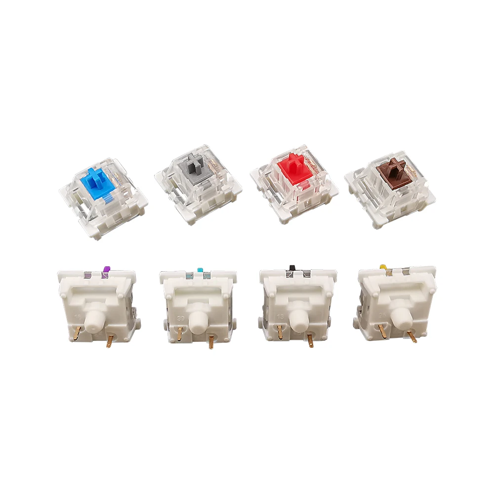 100Pcs MX RGB SMD Silent Switches 3Pin Black Blue Grey Brown Red Yellow Purple for DIY Mechanical Gaming Keyboard