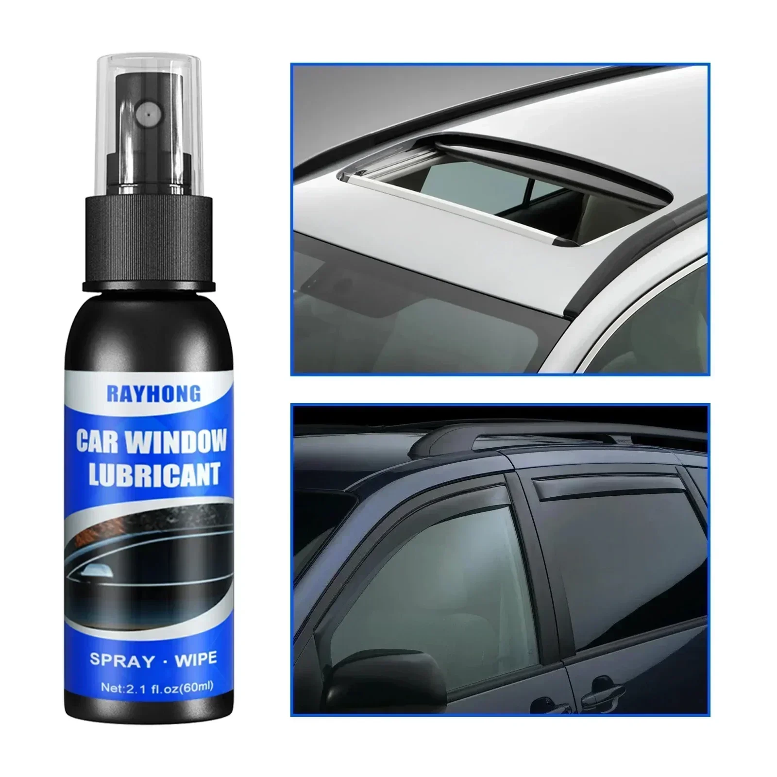 Car Window Lubricant Lift Glass Sunroof Track Car Doors Sealing Strip Rubber Eliminating Abnormal Noises Lubrication Spray
