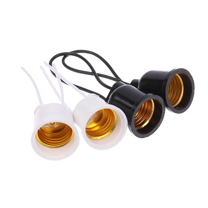 

1/5 шт. Водонепроницаемый патрон E27 для лампы для растений с медным проводом, основание для лампы с проводом