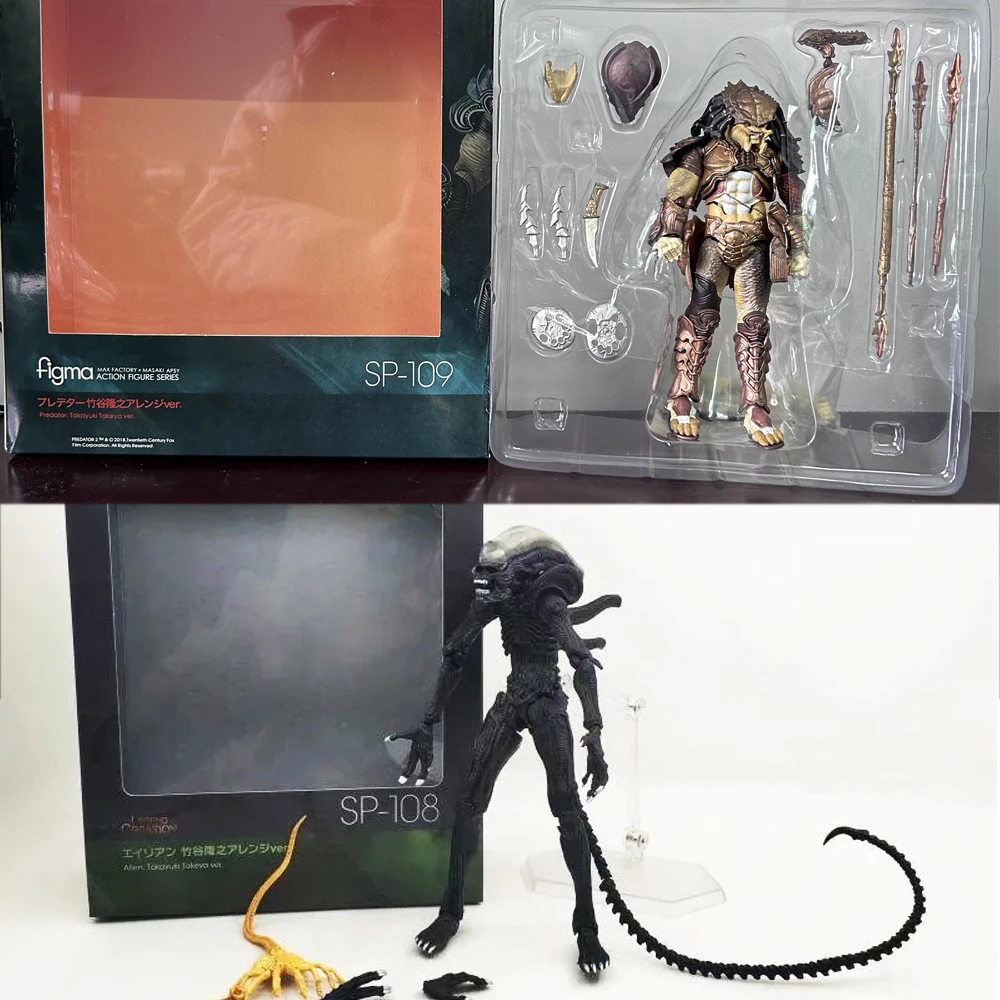 Figma чужой хищник, строительная фотография, Настольная игрушка kayuki Takeya Ver. Экшн-фигурка из ПВХ Коллекционная модель игрушки шарнирные куклы Подарки