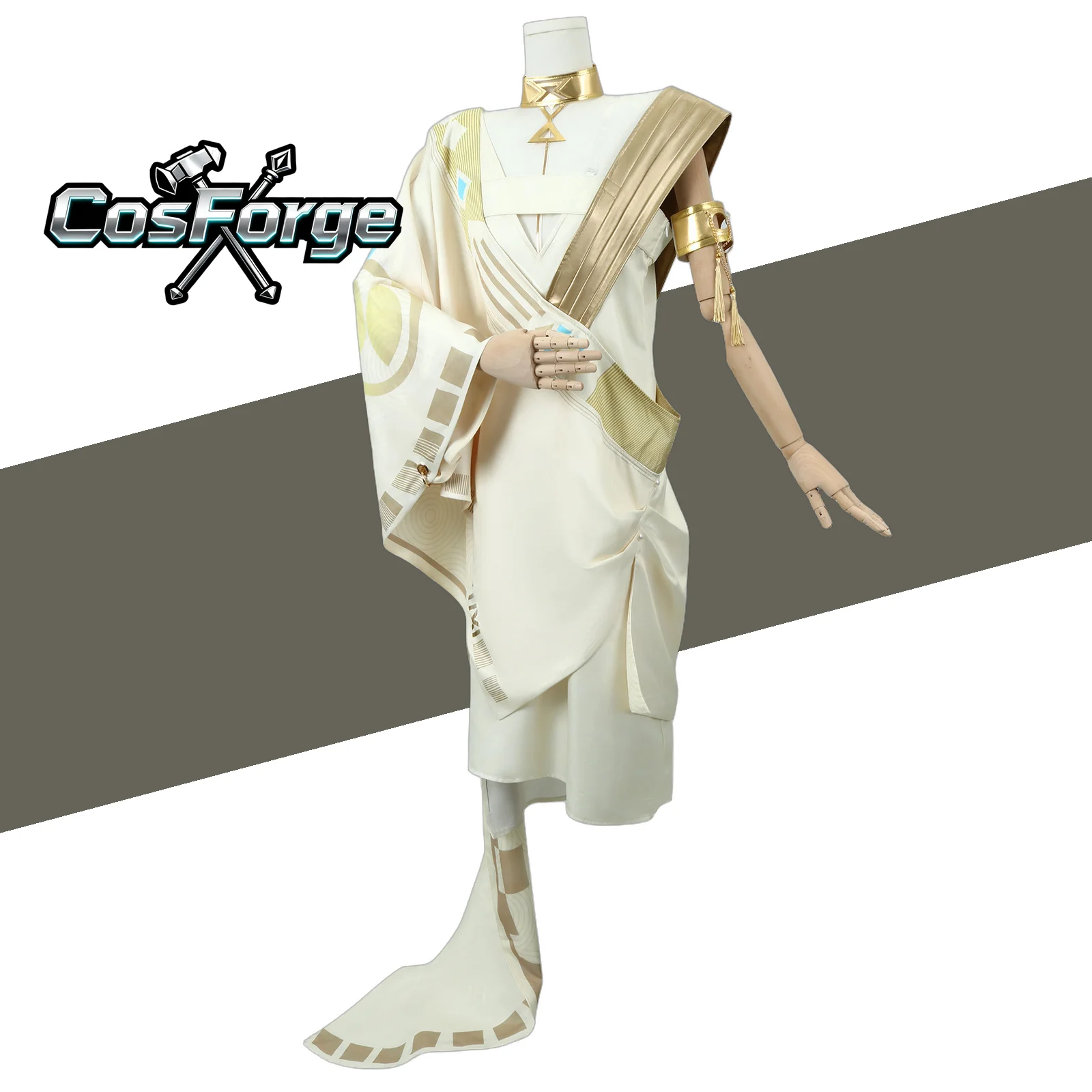 

1999 Thirty-Seven Cosplay Costume Set - Carnival Party Role Play Outfit with Dress Headdress Necklaces and Wig