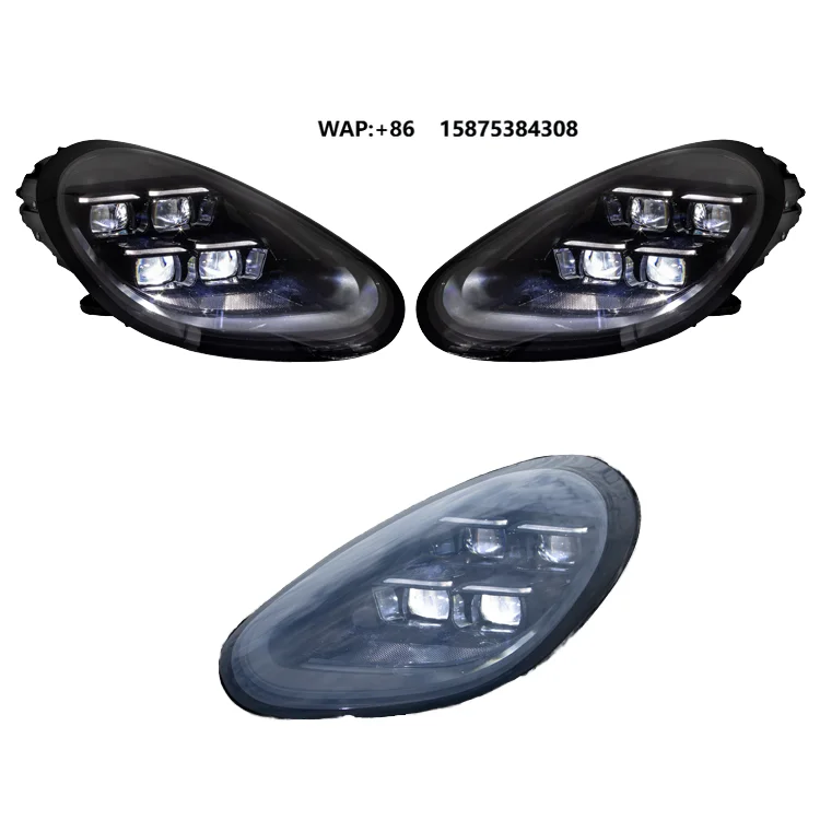 

FOR 987 Cayman Boxster 2009-2012 LED Matrix Headlights DRL High Low Beam Dynamic Sequential Turn Signal Plug and Play