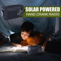 Weather Radio Portable Radio Emergencies AM/FM Crank Solar Power Flashlight for Camping Survival Prepping Outage Disaster and