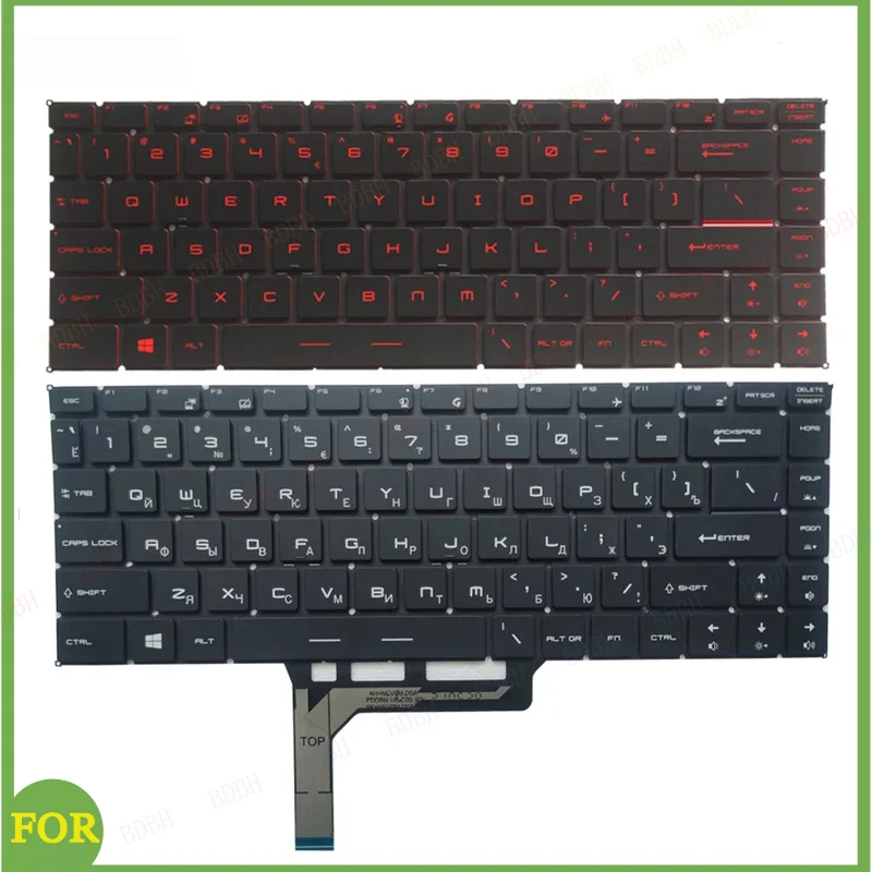 

НОВАЯ русская/испанская клавиатура для ноутбуков MSI GF63 8RC 8RD MS-16R1 MS-16R4 GF65 Thin 9SD 9SE 10SD 10SE MS-16W1 GS65 GS65VR MS-16Q1