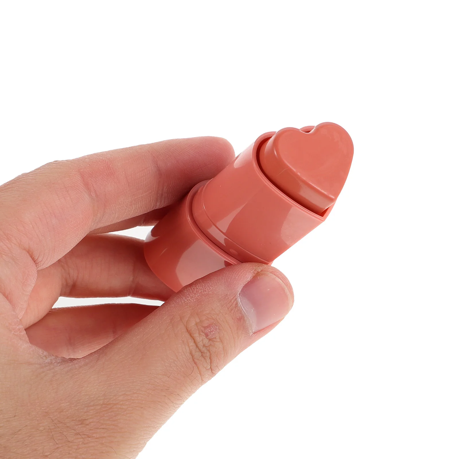 하트 모양 블러쉬 스틱 크림 블러쉬 컨투어 하이라이터 가벼운 방수 메이크업 얼굴 입술 볼