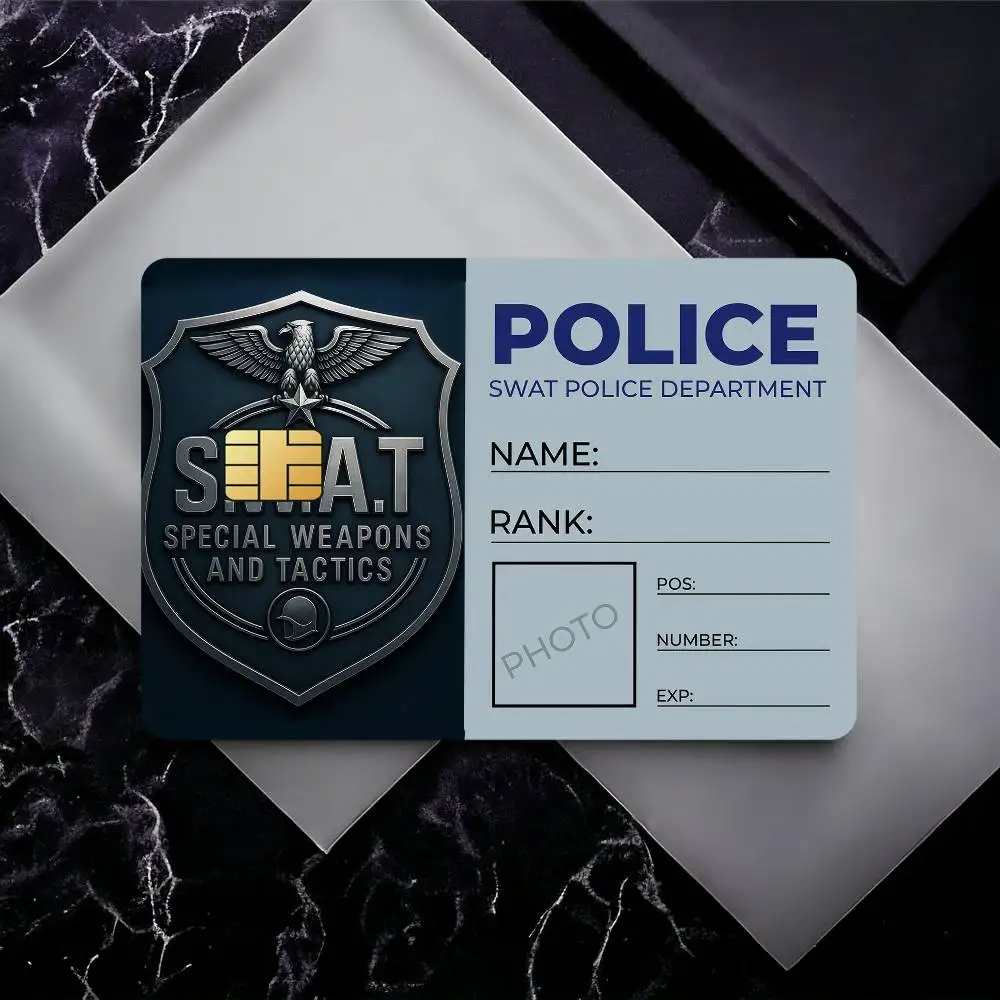 Funny Police Credit Card Debit Card Waterproof Sticker Bank Bus Card Protective Film Sticker