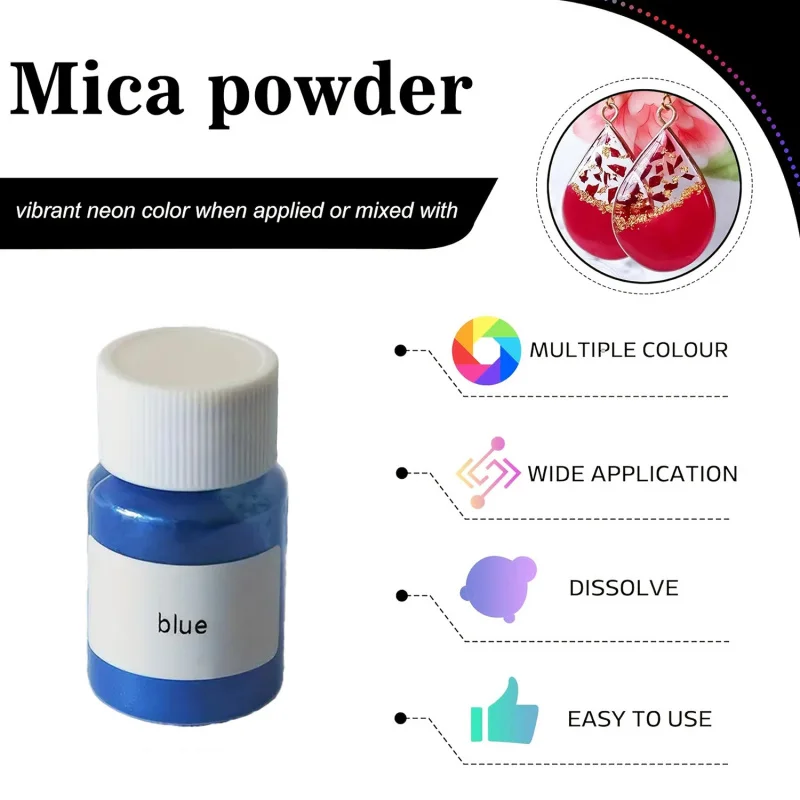 15 colors 10 g/bottle Resin Mica Powder, Epoxy Pigment, Glitter Powder Candle Making, Art Crafts, Colorant Dyes, DIY Handmade Re