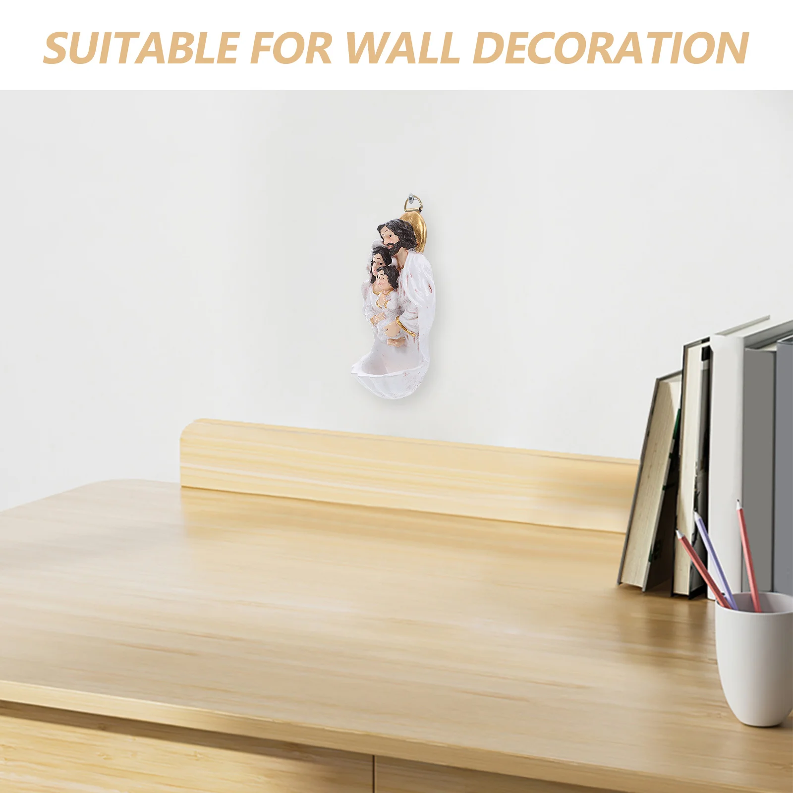 

Resin Nativity Scene Jesus Birth Statue Christmas Catholic Decor Biblical Religious Home Wall Hanging Holiday Ornament