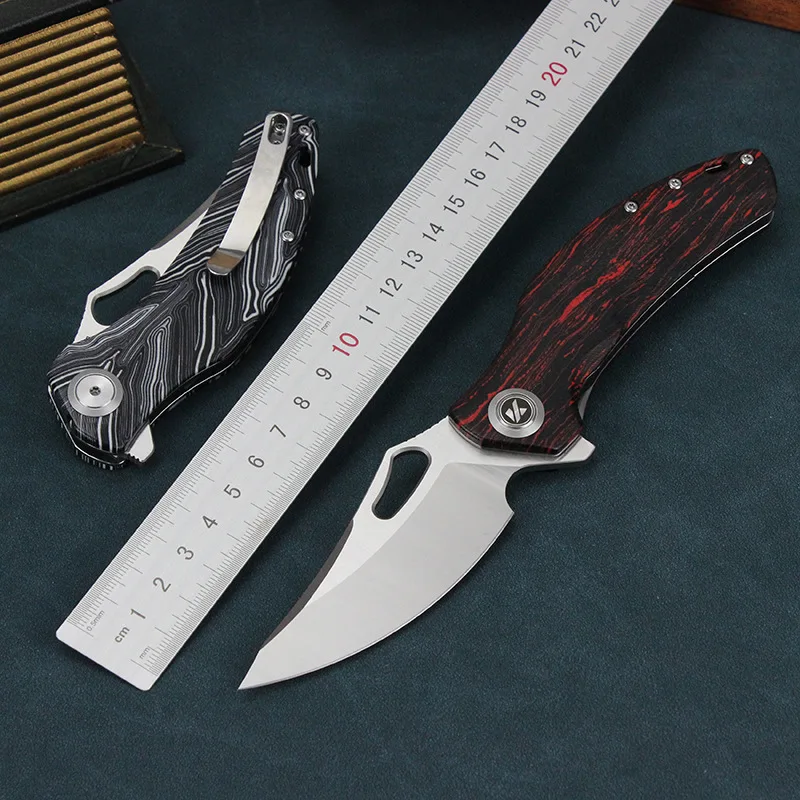 Kesiwo GT999 Real DC53 Blade Folding Knife G10 Handle Flipper Ball Bearing Outdoor Camping Hunting Utility Pocket EDC Knife