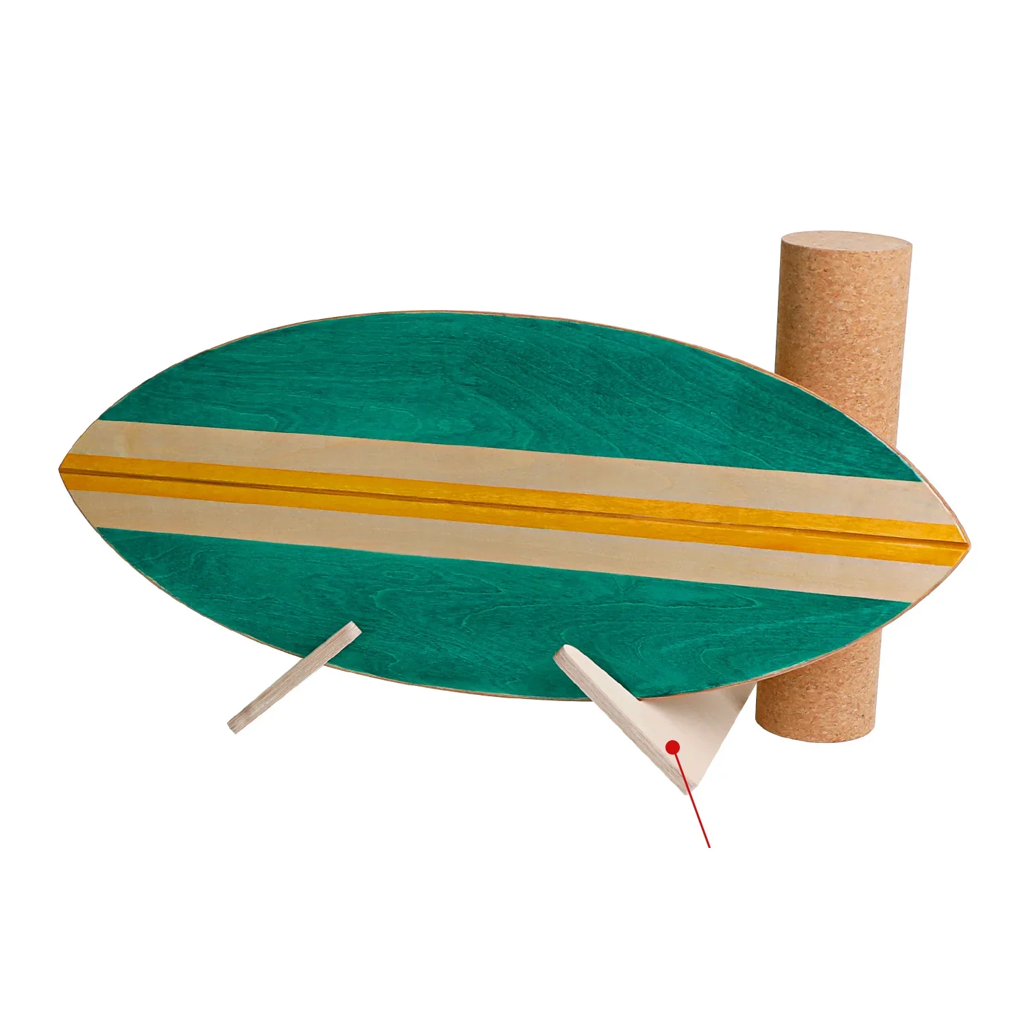 Balance Board with Cork Roller Waist Sports Wood Maple Land Surfboard Balance Boards