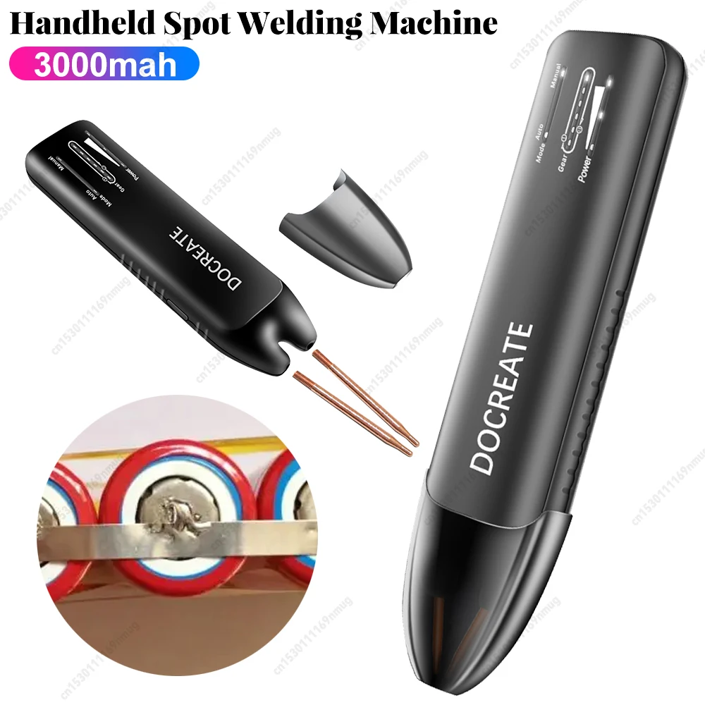 

Portable Mini Battery Welder 11 Gear Adjustable Automatic and Manual Modes Battery Spot Welding Machine for DIY 18650 Battery