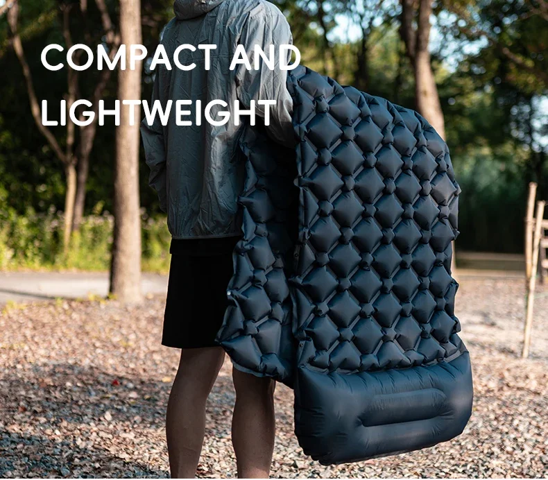 TARKA Aufblasbare Campingmatten Isomatte Outdoor Tourist Luftkissen mit Kissen Selbstaufblasende Matratze zum Wandern Picknick – Detail 7