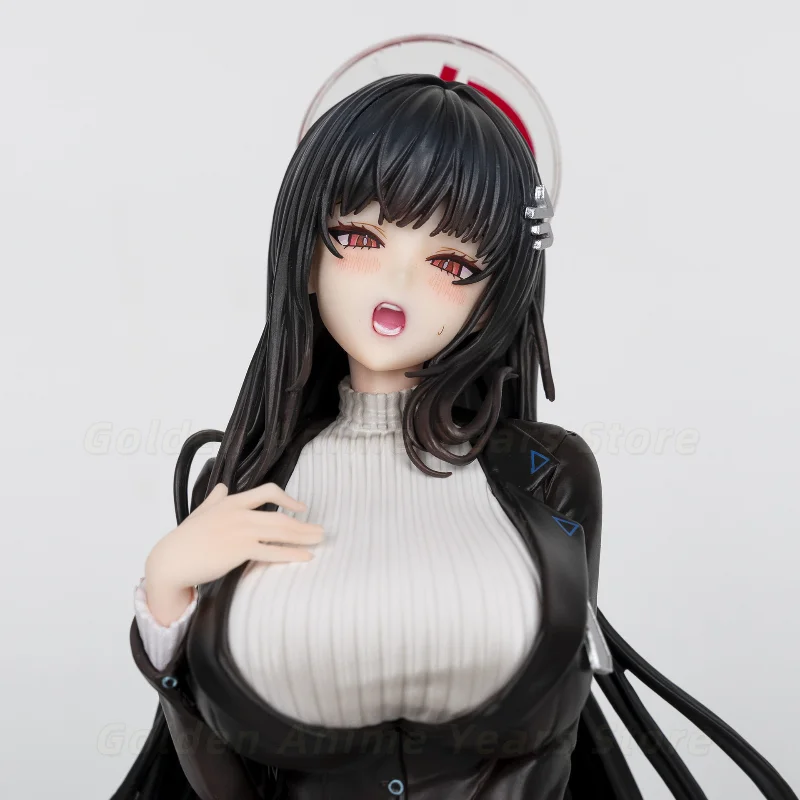 【Spot Goods】Original GW Pretty Girl: Rion Tsukuyomi – School Uniform and Black Stockings Seated Pose GK Collectible Gift