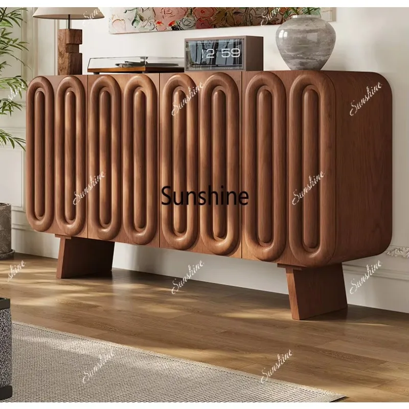 Medieval style living room side cabinet advanced sense home facing door partition cabinetT*