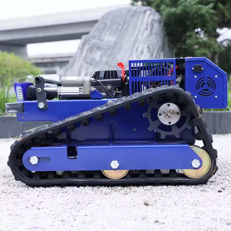 Customized remote-controlled self-propelled hillside lawn mower, robot lawn mower mountain weed removal flail-type lawn mower - Image 4