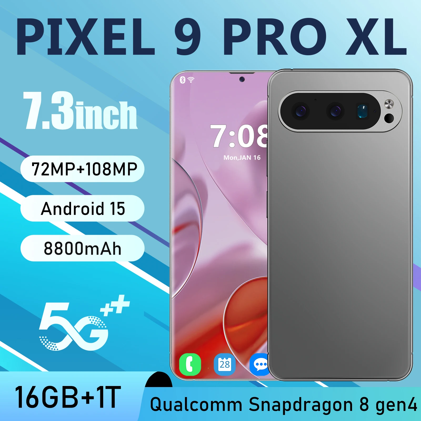 Global Version Pixel 9 Pro XL Cellphone 5G 7.3