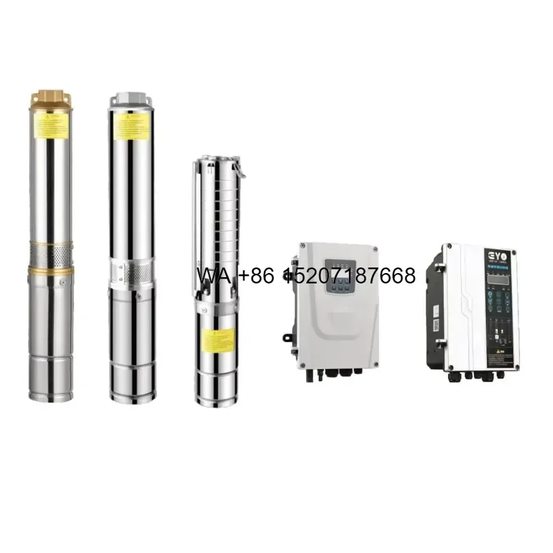 Wmwmnu for Hybrid Solar High Power System Brushless DC Submersible Deep Well Long Distance Borehole Water Pump 12V for Farm