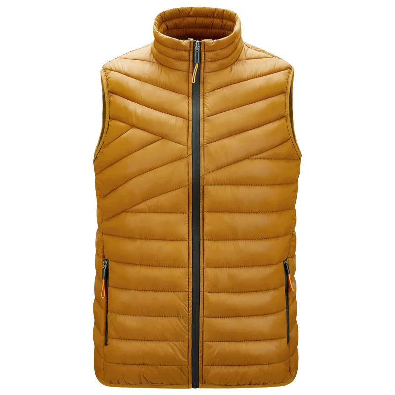 Gilet sans manches pour Homme, joli gilet chaud, décontracté, rembourré, en coton, pour l'automne et l'hiver