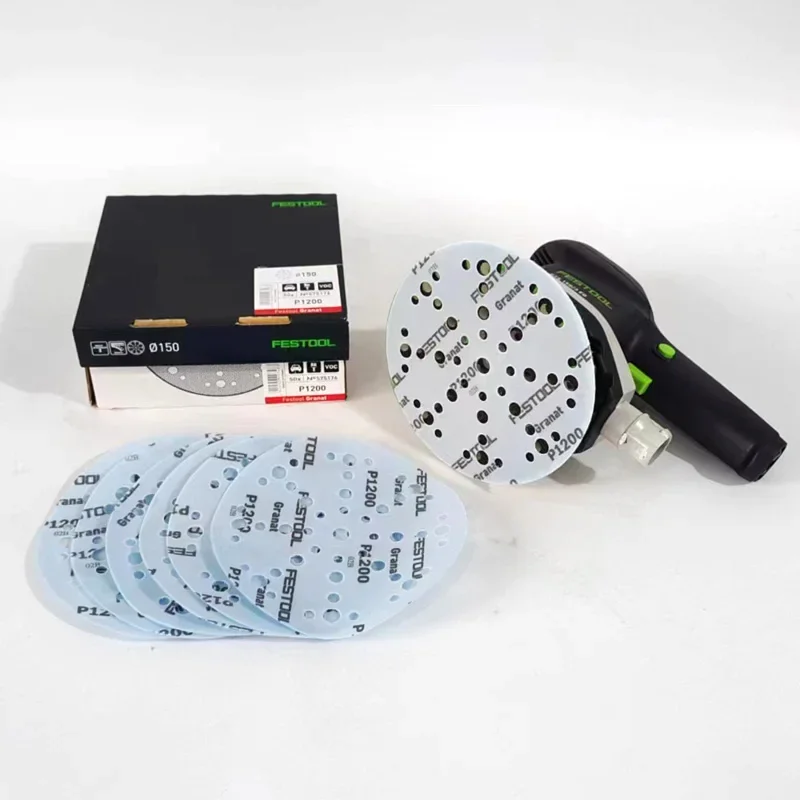Originale autentico FESTOOL tedesco granato carta vetrata 48 fori indietro velluto alta resistenza all'usura e buona forza di taglio
