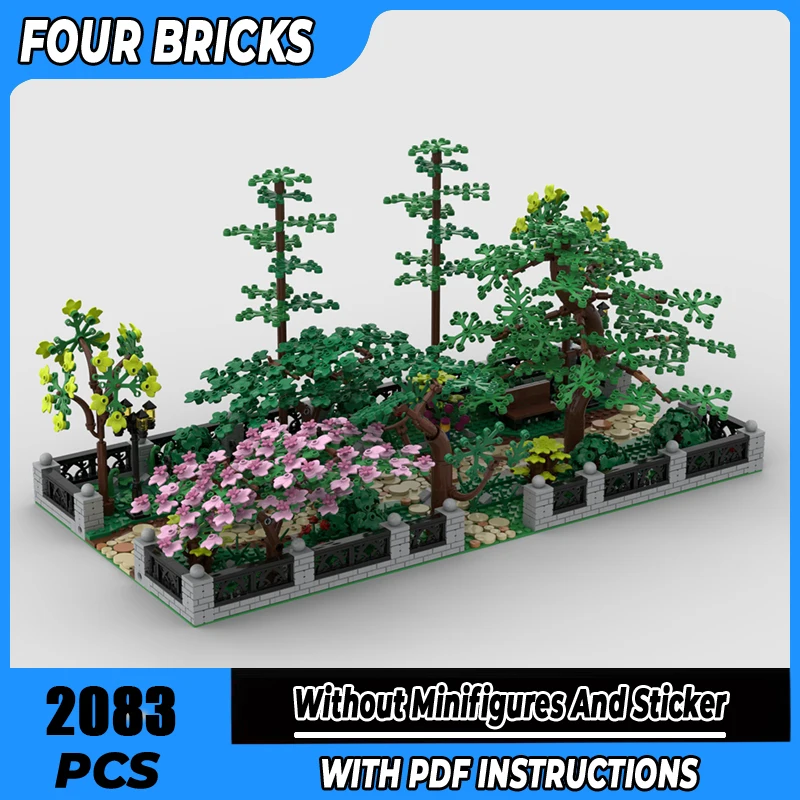 

Moc строительные блоки модульный парк с деревьями технология модульные кирпичи модель подарки рождественские игрушки наборы «сделай сам» сборка