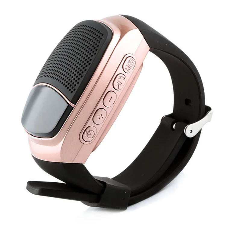 B90 Outdoor Sports Mini Bluetooth-luidspreker Pols Draadloos draagbaar draagbaar horloge Audio Strap Display
