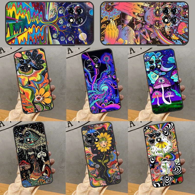 Colorful Psychedelic Art For ZTE Nubia Red Magic 8 Pro 8S Pro Plus Case For Red Magic 6S 7S 6 7 Pro 5G 5S 6R Cover