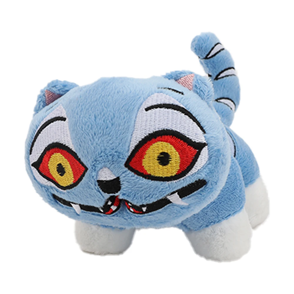 14cm anime kpop demônios caçadores tigre brinquedos de pelúcia bonito tigre azul derpy bonecas decoração macia brinquedo monstro caça grupo menina para fãs presentes