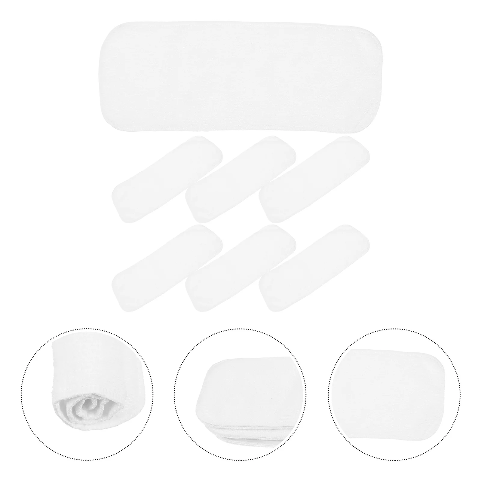 Doublures de couches en tissu pour bébé, 8 pièces, réutilisables, lavables, Inserts pour nouveau-né, doublure de couche réutilisable