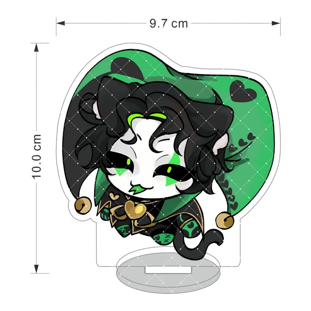 The Freak Circus Pierrot Harlequin 10cm Chibi Acrylic Stand Anime Figure Desktop Display Cosplay Decor Collectible Gift keychain