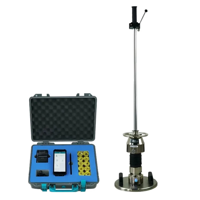 Lightweight Soil Foundation Dynamic Drop Weight Tester Deflection Meter for Civil Engineering