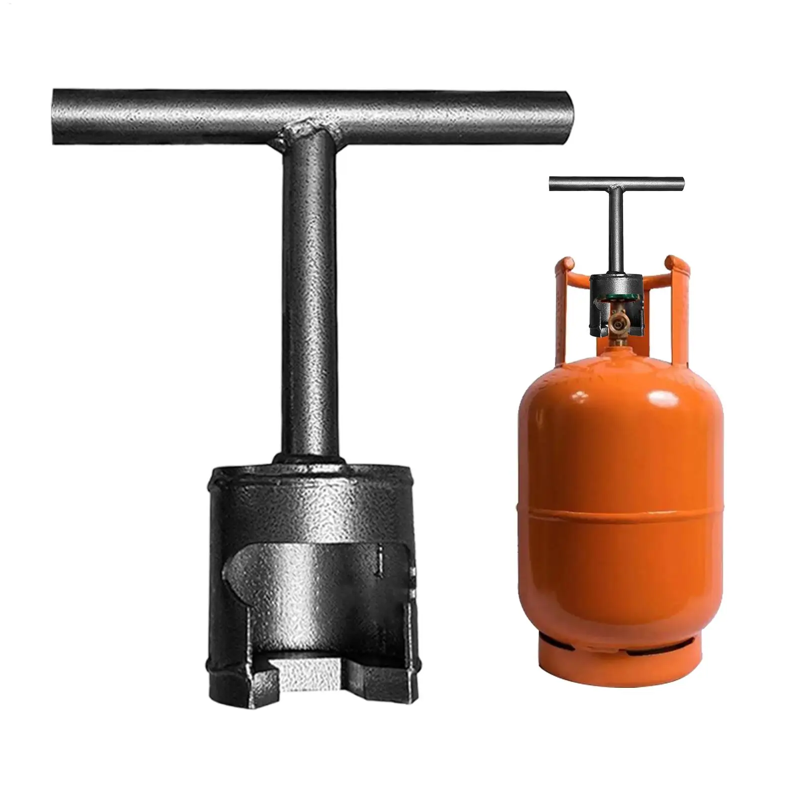 

Gas Cylinder Valve Wrench Manganese Steel Manual Universal Gas Tank Valve Wrench Spanner for Home Dorm Apartment Restaurant